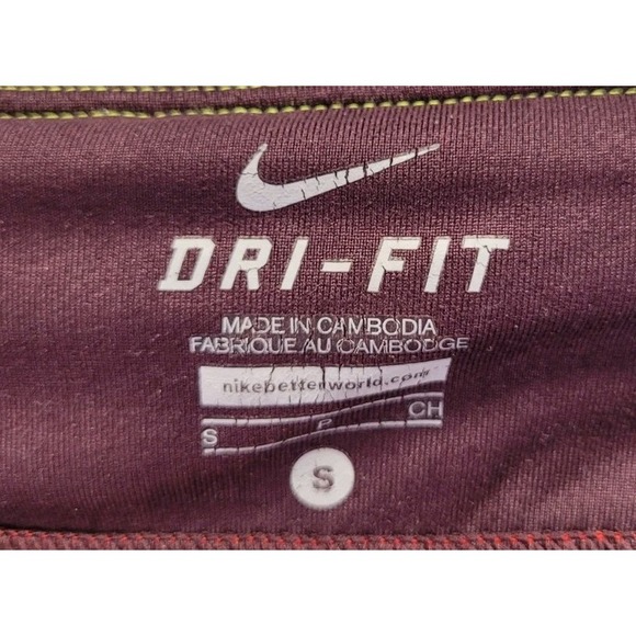 Nike Dri-Fit Running Leggings Womens Size Small Drawstring Compression Colorblok - Picture 4 of 10